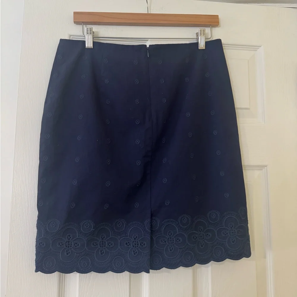NWT Vineyard Vines Bedford Cord Eyelet Skirt in Nautical Navy Size 6